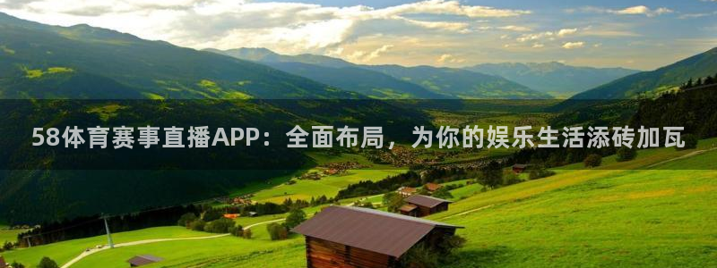 58体育赛事直播APP：全面布局，为你的娱乐生活添砖加瓦